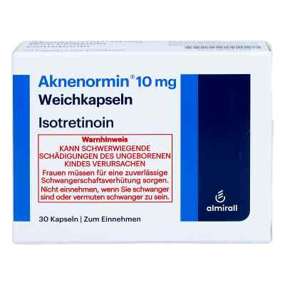 Aknenormin 10 mg Weichkapseln 30 stk von ALMIRALL HERMAL GmbH PZN 02931493