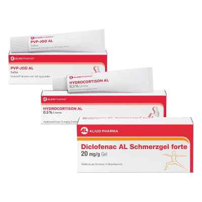 Aliud Wanderset mit Schmerzgel + Creme + Salbe 1 Pck von ALIUD Pharma GmbH PZN 08104362