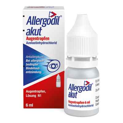 Allergodil akut Augentropfen: Bei Pollenallergie, Heuschnupfen 6 ml von Cooper Consumer Health Deutschland GmbH PZN 04095291