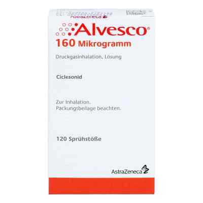 Alvesco 160 Mikrogramm Druckgasinhalation 1 stk von Zentiva Pharma GmbH PZN 03418958