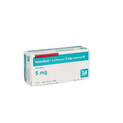Amlodipin-1A Pharma 5mg N 50 stk von 1 A Pharma GmbH PZN 00889887