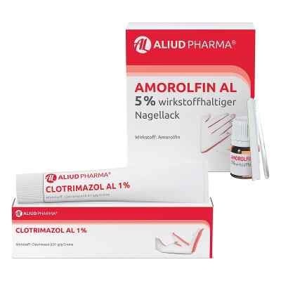 Amorolfin Al 5% Nagellack & Clotrimazol Al 1% Creme 1 Pck von ALIUD Pharma GmbH PZN 08104359