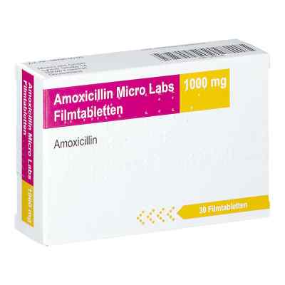 Amoxicillin Micro Labs 1000 mg Filmtabletten 30 stk von Micro Labs GmbH PZN 12725346