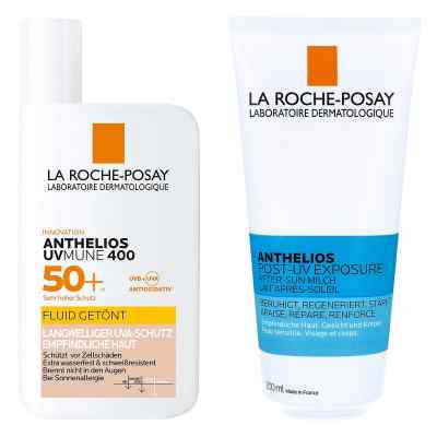 Anthelios Invisible Fluid 400 Getönt + Anthelios After-Sun Milch 1 Pck von L'Oreal Deutschland GmbH PZN 08102924