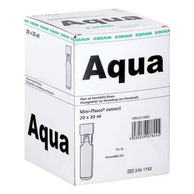 Aqua Ad Injectabilia Miniplasco connect iniecto -lsg. 20X20 ml von B. Braun Melsungen AG PZN 03113093