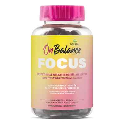 Aquilea OnBalance Focus Gummies 60 stk von Uriach Germany GmbH PZN 19739305