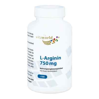 Arginin 750 mg Kapseln 100 stk von Vita World GmbH PZN 05378217