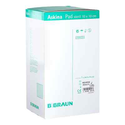 Askina Pad Wundauflage 10x10cm nichthaftend 100 stk von B. Braun Melsungen AG PZN 06647352