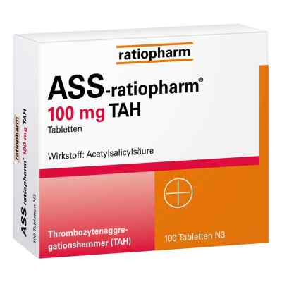 ASS-ratiopharm 100 mg TAH  50 stk von ratiopharm GmbH PZN 01343676