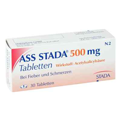 ASS STADA 500mg Acetylsalicylsäure Tabletten 30 stk von STADA GmbH PZN 04860432