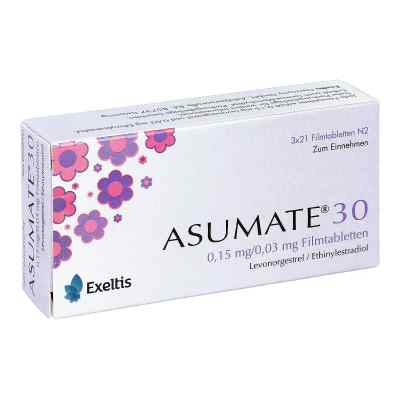 Asumate 30 0,15 mg/0,03 mg Filmtabletten 3X21 stk von Exeltis Germany GmbH PZN 09315455
