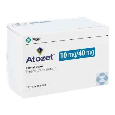 Atozet 10 mg/40 mg Filmtabletten 100 stk von Organon Healthcare GmbH PZN 10538410