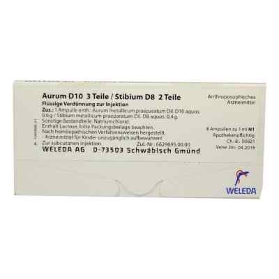Aurum D10/ Stibium D8 Ampullen 8X1 ml von WELEDA AG PZN 01619173