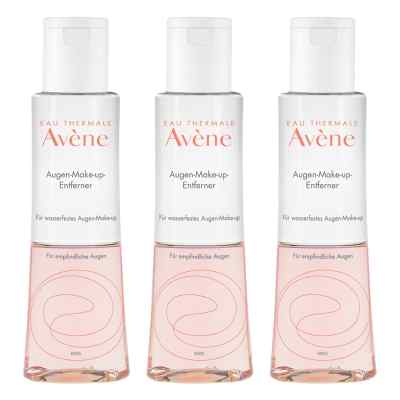 Avene Augen-make-up Entferner Wasserfest Flüss. 3x125 ml von PIERRE FABRE DERMO KOSMETIK GmbH PZN 08104984