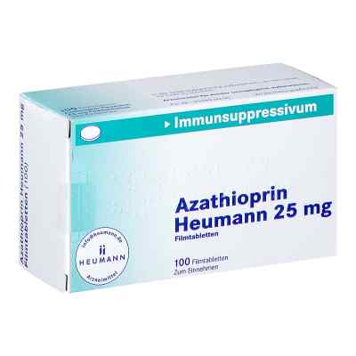 Azathioprin Heumann 25 mg Filmtabletten 100 stk von HEUMANN PHARMA GmbH & Co. Generica KG PZN 10785551