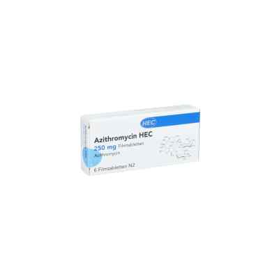 Azithromycin Hec 250 mg Filmtabletten 6 stk von HEC Pharm GmbH PZN 03979734