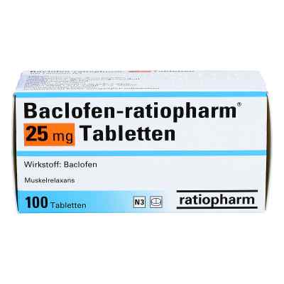 Baclofen ratiopharm 25 mg Tabletten 100 stk von ratiopharm GmbH PZN 03753438