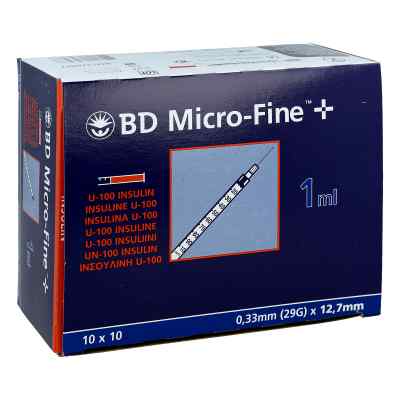 Bd Micro-fine+ U 100 Ins.spr. 12,7 mm 100X1 ml von embecta GmbH PZN 04400162