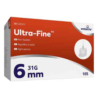 BD Ultra-Fine Pen-Nadeln 6 mm 31 G 105 stk von embecta GmbH PZN 20540000
