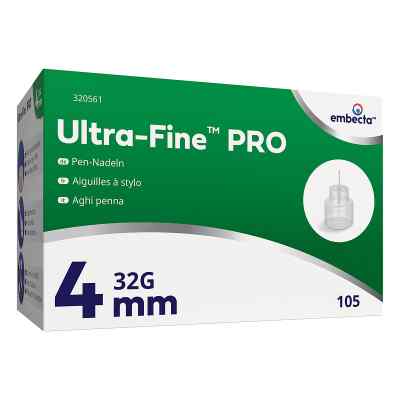 BD Ultra-Fine PRO Pen-Nadeln 4 mm 32 G 105 stk von embecta GmbH PZN 20540046