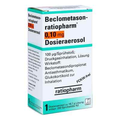 Beclometason-ratiopharm 0,10mg 1 stk von ratiopharm GmbH PZN 01660230