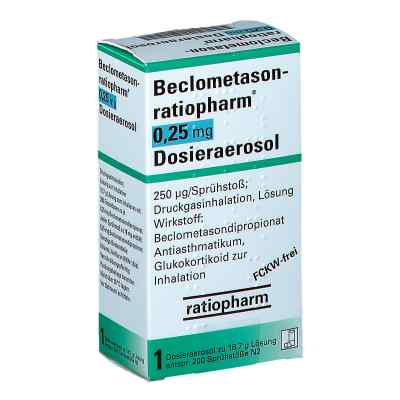 Beclometason-ratiopharm 0,25mg 1 stk von ratiopharm GmbH PZN 01660307