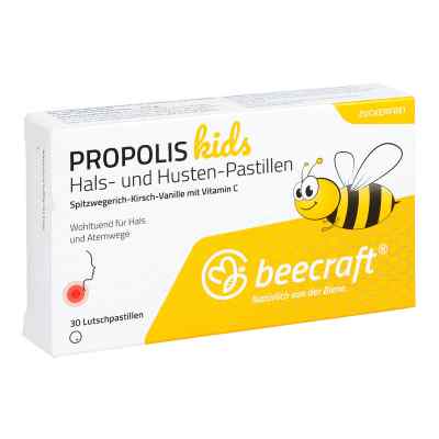 Beecraft Propolis Hals- und Husten-Pastillen Kids 30 stk von  PZN 15204398