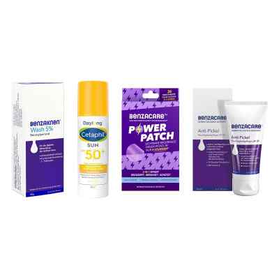 Benzacare Anti-Pickel Set: Reinigen, pflegen & behandeln 1 Set von Galderma Laboratorium GmbH PZN 08105389