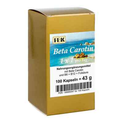 Beta Carotin 1 x 1 Pro Tag Kapseln 100 stk von FBK-Pharma GmbH PZN 06995047