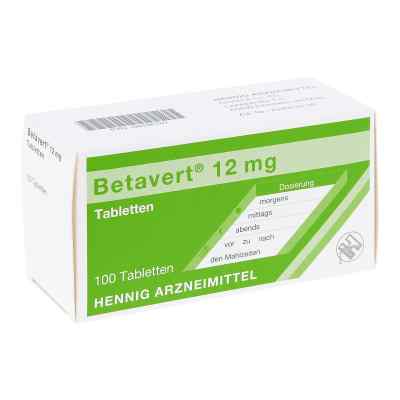 Betavert 12 mg Tabletten 100 stk von Hennig Arzneimittel GmbH & Co. KG PZN 08538101