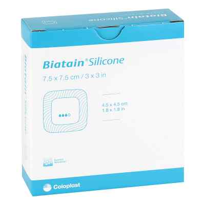 Biatain Silikon Schaumverband 7,5x7,5 cm 10 stk von 1001 Artikel Medical GmbH PZN 08482062