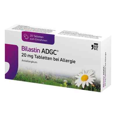 Bilastin ADGC 20 mg Tabletten bei Allergie 20 stk von Zentiva Pharma GmbH PZN 19427468