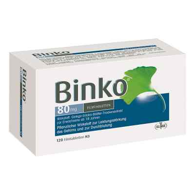 Binko 80 Mg Filmtabletten 120 stk von Klinge Pharma GmbH PZN 09921960