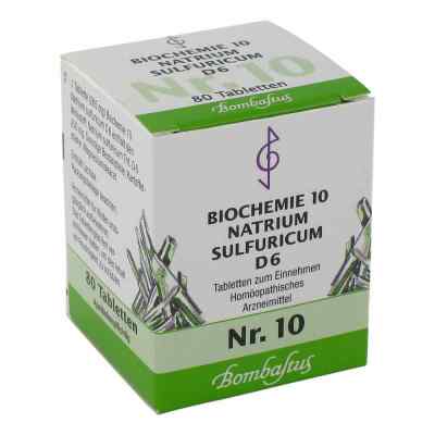 Biochemie 10 Natrium sulfuricum D6 Tabletten 80 stk von Bombastus-Werke AG PZN 01073834