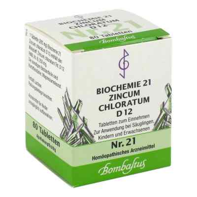 Biochemie 21 Zincum chloratum D12 Tabletten 80 stk von Bombastus-Werke AG PZN 04325199