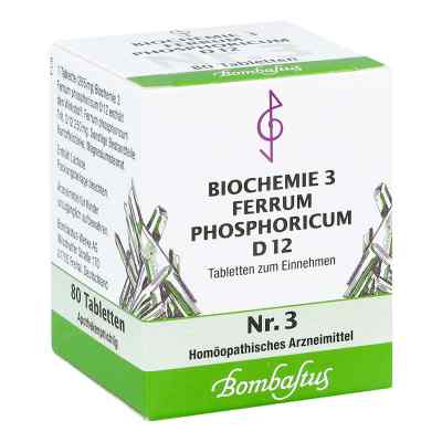 Biochemie 3 Ferrum phosphoricum D12 Tabletten 80 stk von Bombastus-Werke AG PZN 04324627