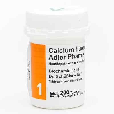 Biochemie Adler 1 Calcium fluor.D12 Adl.p. Tabletten 200 stk von Adler Pharma Produktion und Vertrieb GmbH PZN 00833154