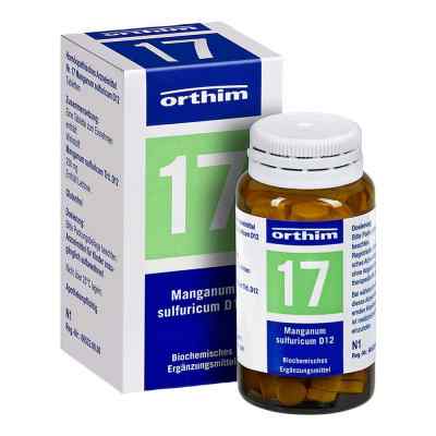 Biochemie Orthim 17 Manganum sulfuricum D12 Tabletten 100 stk von Orthim GmbH & Co. KG PZN 09492275
