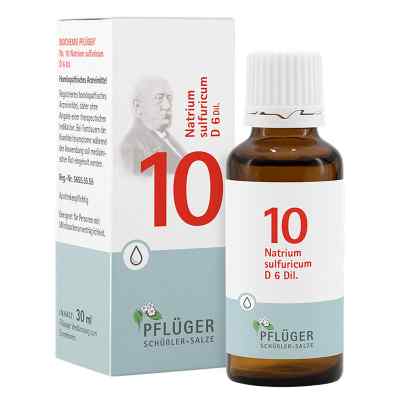Biochemie Pflüger 10 Natrium Sulfur D6 Tropfen 30 ml von Homöopathisches Laboratorium Alexander Pflüger Gmb PZN 06324732