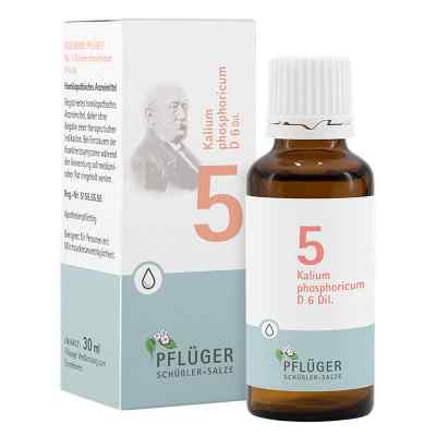 Biochemie Pflüger 5 Kalium phosphoricum D6 Tropfen 30 ml von Homöopathisches Laboratorium Alexander Pflüger Gmb PZN 06324442