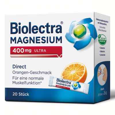 Biolectra Magnesium 400 mg Ultra Direct Orange 20 stk von HERMES Arzneimittel GmbH PZN 10252174