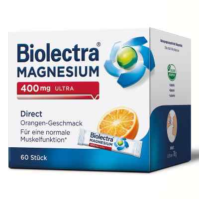 Biolectra Magnesium 400 mg Ultra Direct Orange 60 stk von HERMES Arzneimittel GmbH PZN 14371272