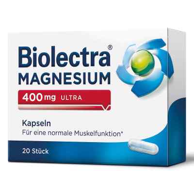 Biolectra Magnesium 400 mg Ultra Kapseln 20 stk von HERMES Arzneimittel GmbH PZN 10043625