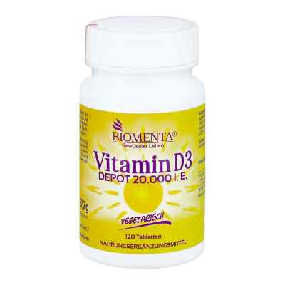 Biomenta Vitamin Depot D3 20.000 I.e. Vegetar.tab. 120 stk von Biomenta GmbH PZN 18016935