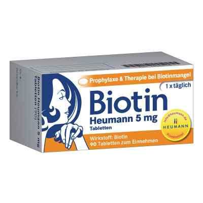 Biotin Heumann 5 mg Tabletten 90 stk von HEUMANN PHARMA GmbH & Co. Generi PZN 06458094