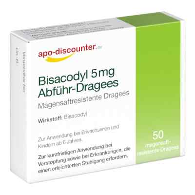 Bisacodyl 5mg von apo-discounter - Abführmittel bei Verstopfung 50 stk von Apotheke im Paunsdorf Center PZN 16124106