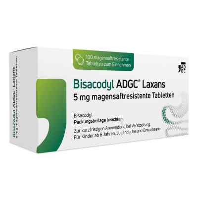 Bisacodyl ADGC Laxans 5 mg 100 stk von Zentiva Pharma GmbH PZN 18026572
