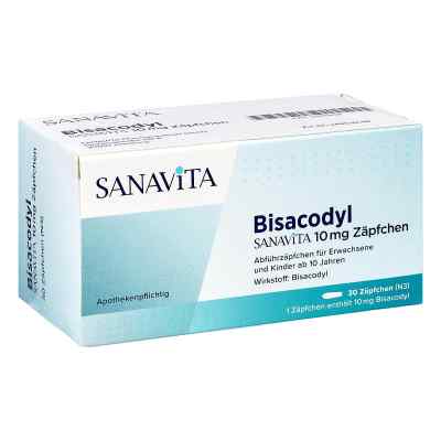 Bisacodyl Sanavita 10 Mg Zäpfchen 30 stk von SANAVITA Pharmaceuticals GmbH PZN 17975208