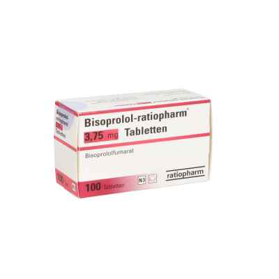 Bisoprolol-ratiopharm 3,75mg 100 stk von ratiopharm GmbH PZN 10330112