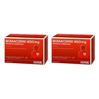 Bomacorin 450 mg Weissdorntabletten 2x200 stk von Hevert-Arzneimittel GmbH & Co. KG PZN 08107792